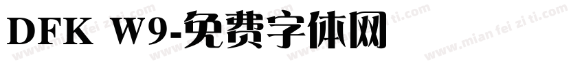 DFK W9字体转换